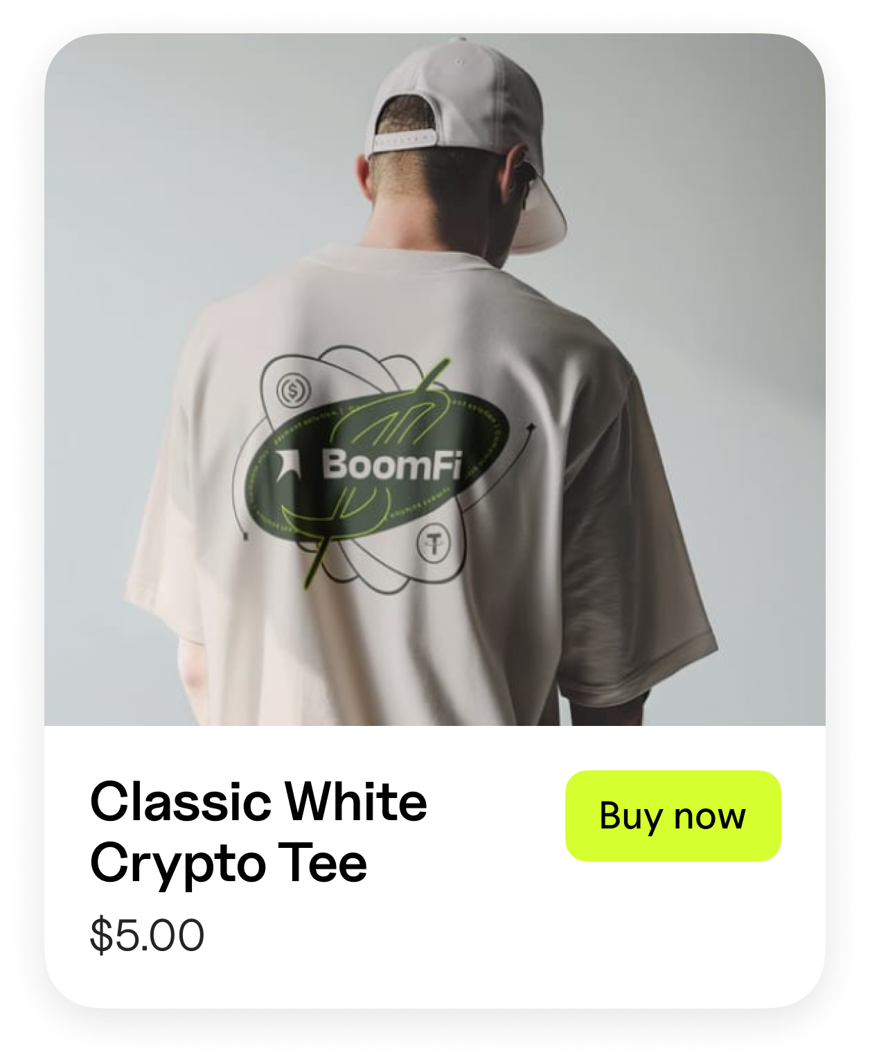 BoomFi Tee Checkout